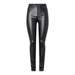 PIECES Highskin Glitter Jeggings - Sort / Glitter