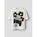 NAME IT KIDS Cola Fifae T-shirt - Cloud Dancer