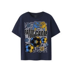 NAME IT KIDS Cola Fifae T-shirt - Navy Blazer