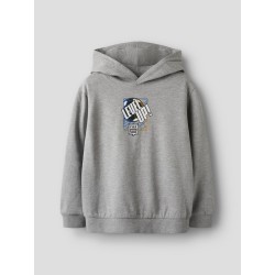 NAME IT KIDS Oniles Fifae Hoodie - Grey Melange