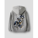 NAME IT KIDS Oniles Fifae Hoodie - Grey Melange