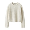 LMTD Roucle L/S Strik Sweater - Antique White