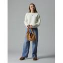LMTD Roucle L/S Strik Sweater - Antique White