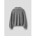NAME IT KIDS Rikasa L/S Strik Polo - Grey Melange