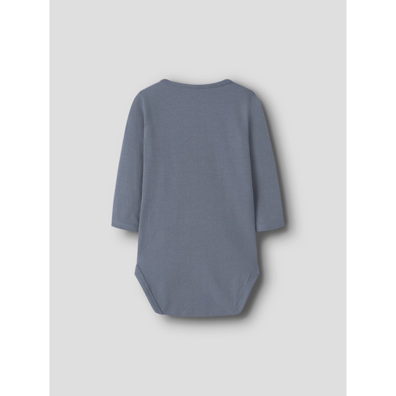 NAME IT BABY Remus L/S Bodystocking - Flint Stone
