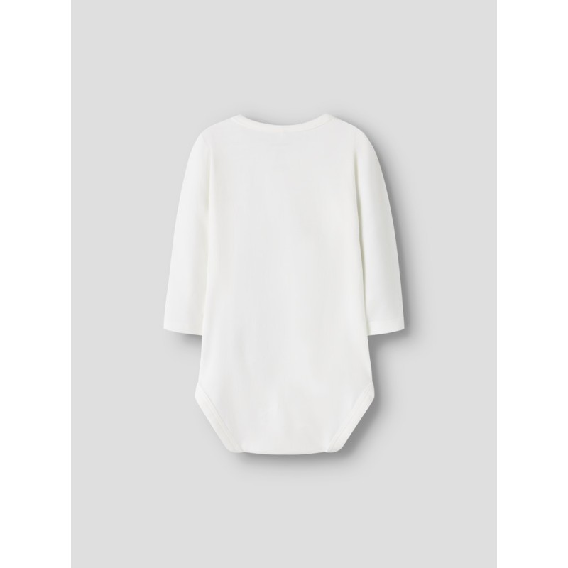 NAME IT BABY Remus L/S Bodystocking - Cloud Dancer