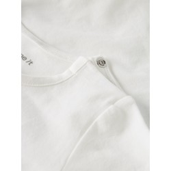 NAME IT BABY Remus L/S Bodystocking - Cloud Dancer