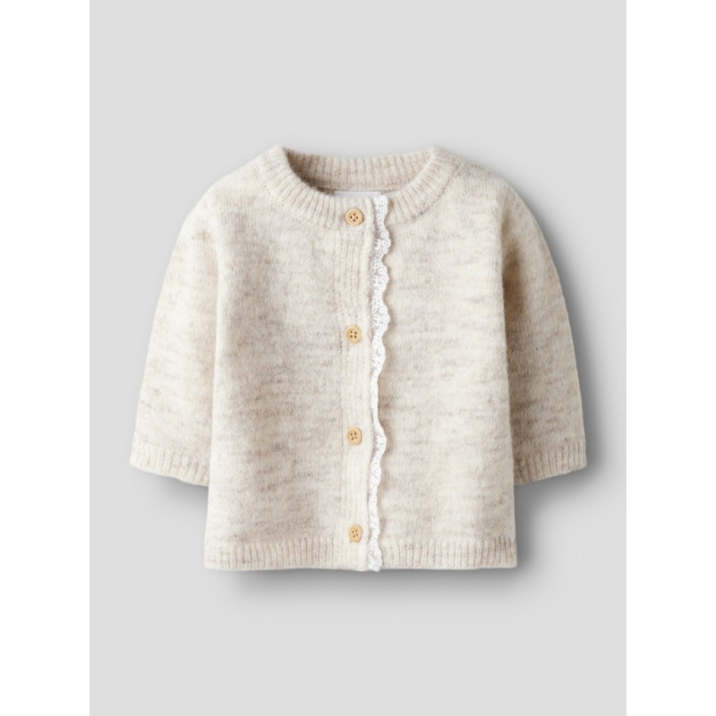 NAME IT BABY Rikimmi L/S Strik Cardigan - Peyote Melange