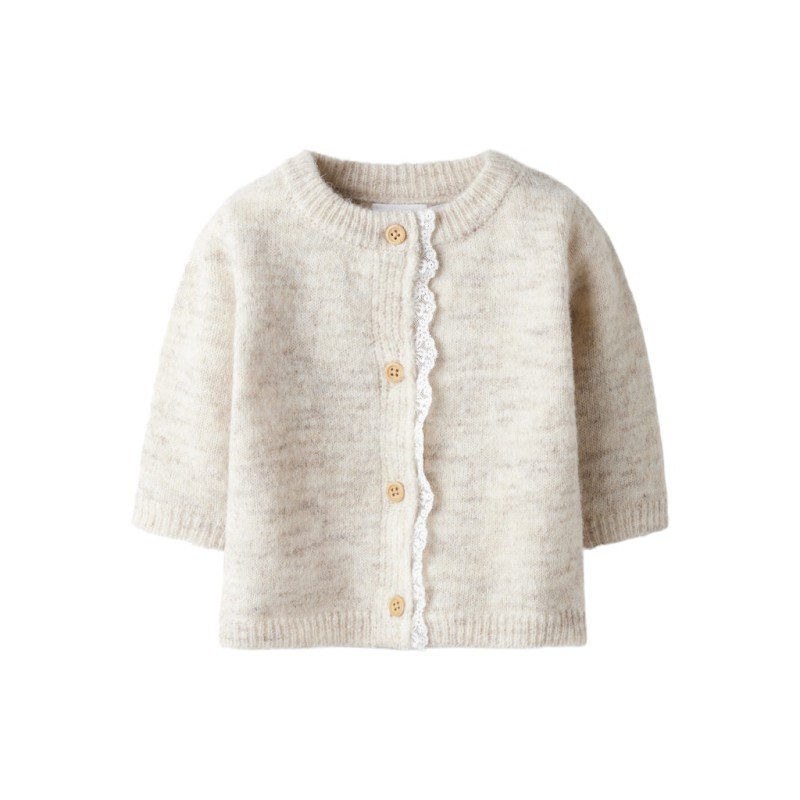NAME IT BABY Rikimmi L/S Strik Cardigan - Peyote Melange