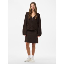 PIECES Junna Strik Nederdel - Hot Fudge