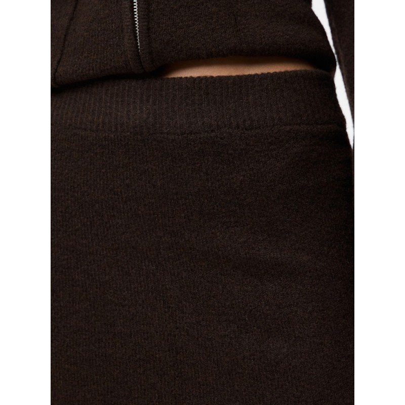 PIECES Junna Strik Nederdel - Hot Fudge