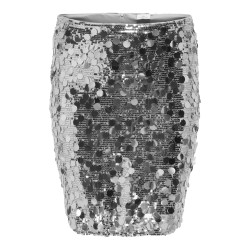 ONLY CARMAKOMA Cenna Kort Paillet Nederdel - Silver