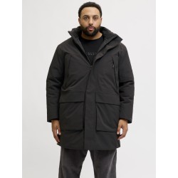 JACK & JONES PLUS Moon Parka Jakke - Sort