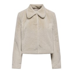 JDY Macy Imiteret Pelsjakke - Moonbeam