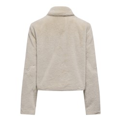 JDY Macy Imiteret Pelsjakke - Moonbeam