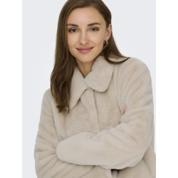 JDY Macy Imiteret Pelsjakke - Moonbeam