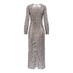 JDY Leona L/S Paillet Kjole - Brown Rice