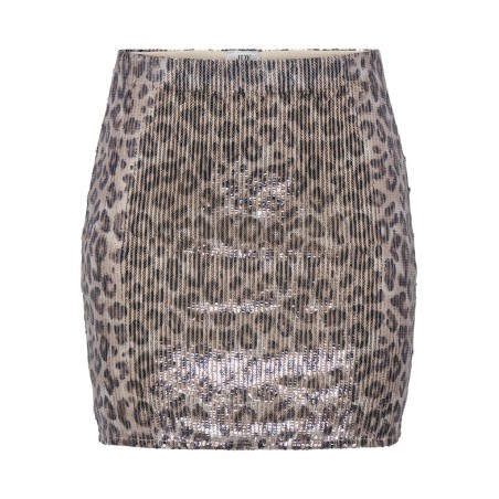 JDY Leona Paillet Mini Nederdel - Brown Rice / Leo