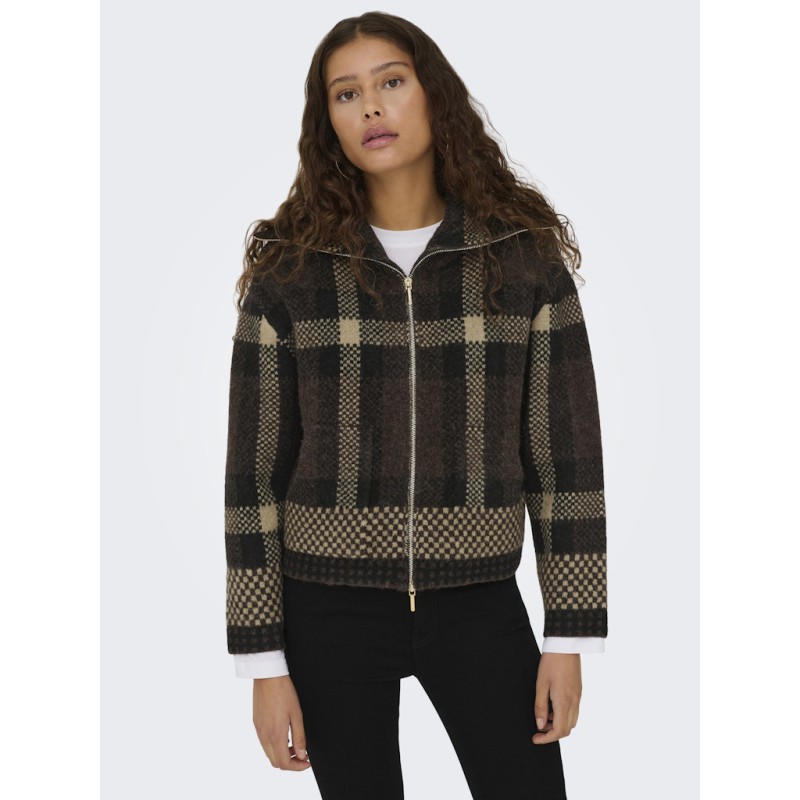 JDY Phoenix L/S Strik Cardigan - Chocolate Torte