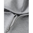 LMTD Halfa L/S Scuba Cardigan - Light Grey Melange