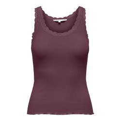 ONLY Sara Sharai Blonde Tanktop - Burgundy
