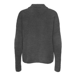 ONLY Talio L/S Strik Polo - Dark Grey Melange