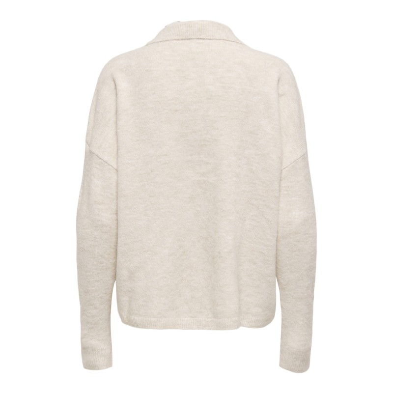 ONLY Talio L/S Strik Polo - Whitecap Gray