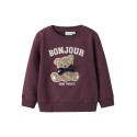 NAME IT MINI Rear L/S Sweatshirt - Burgundy