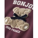 NAME IT MINI Rear L/S Sweatshirt - Burgundy