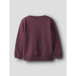 NAME IT MINI Rear L/S Sweatshirt - Burgundy