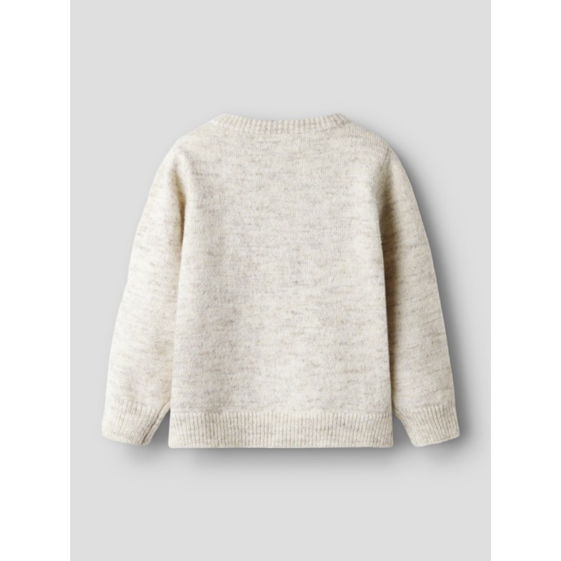 NAME IT MINI Rikimmi L/S Strik Cardigan - Peyote Melange
