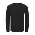 JACK&JONES Basic tee L/S O-Neck - Sort