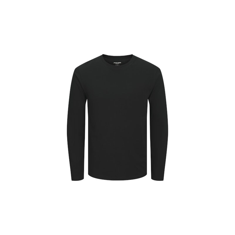 JACK&JONES Basic tee L/S O-Neck - Sort