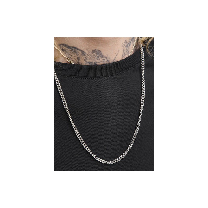 JACK&JONES Basic tee L/S O-Neck - Sort