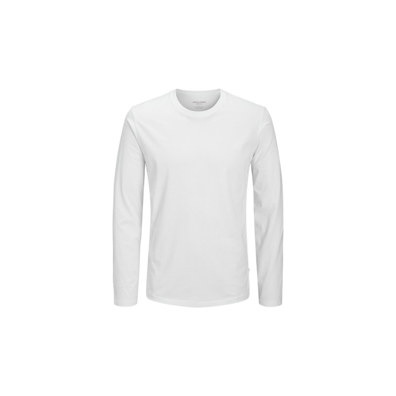 JACK&JONES Basic Tee L/S O-Neck - Hvid
