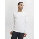 JACK&JONES Basic Tee L/S O-Neck - Hvid