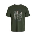 JACK & JONES JUNIOR Noel Xmas T-shirt - Kombu Green