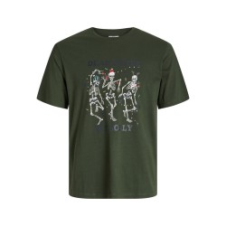 JACK & JONES JUNIOR Noel Xmas T-shirt - Kombu Green