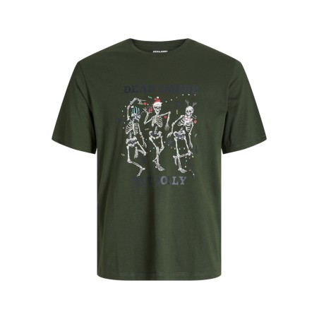 JACK & JONES JUNIOR Noel Xmas T-shirt - Kombu Green