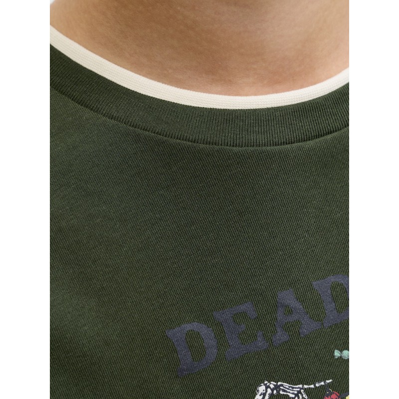 JACK & JONES JUNIOR Noel Xmas T-shirt - Kombu Green