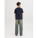 JACK & JONES JUNIOR Noel Xmas T-shirt - Sky Captain