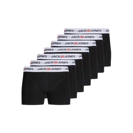 JACK & JONES PLUS Corp Old Logo 7-Pak Boxershorts - Sort