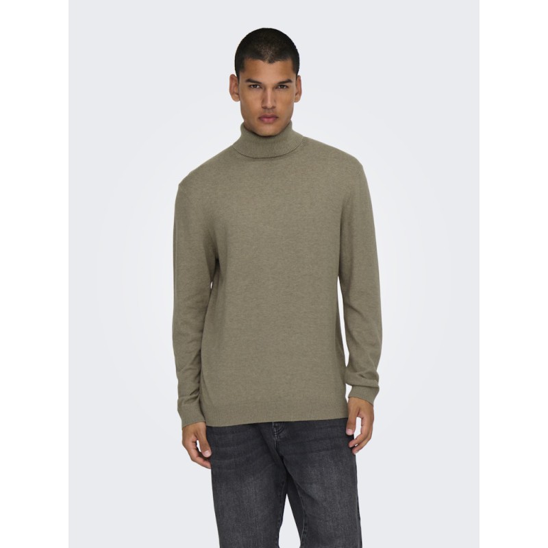 ONLY & SONS Loui Strik Pullover - Desert Taupe
