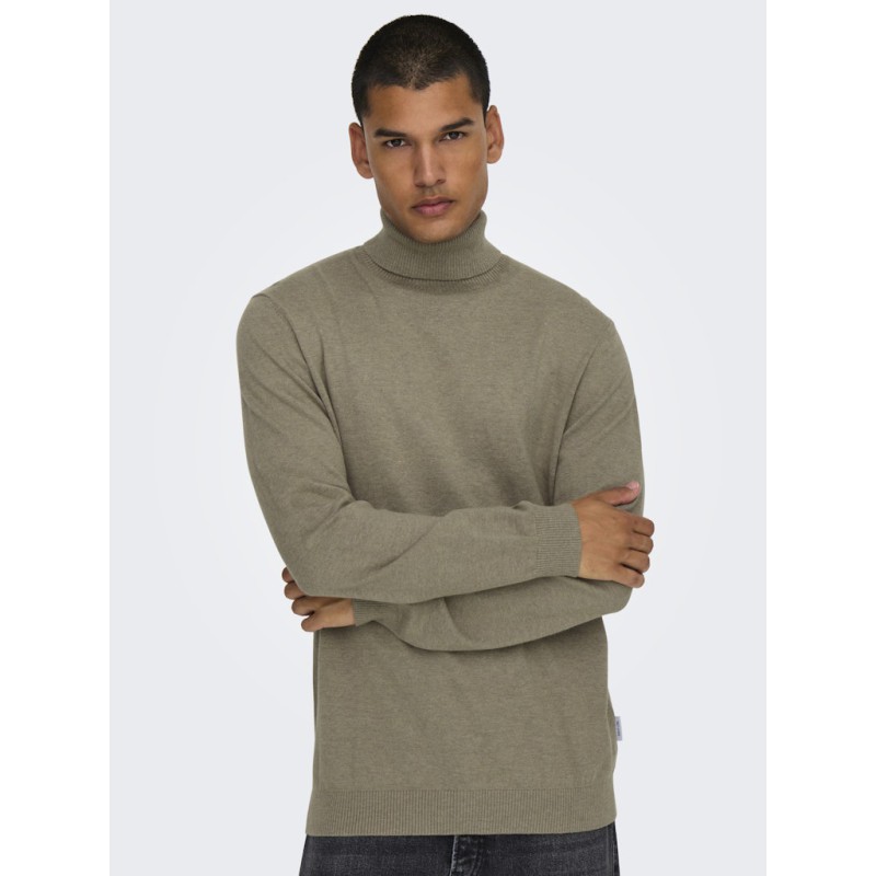 ONLY & SONS Loui Strik Pullover - Desert Taupe