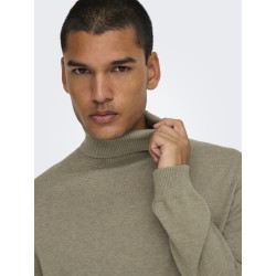 ONLY & SONS Loui Strik Pullover - Desert Taupe