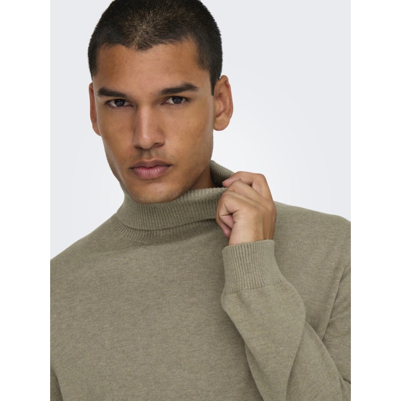 ONLY & SONS Loui Strik Pullover - Desert Taupe