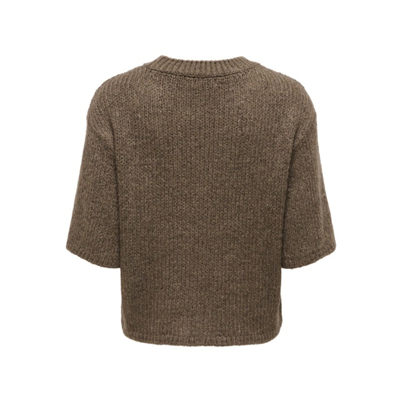 JDY Linea S/S Strik Pullover - Shitake
