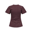 ONLY Marie Ruching T-shirt - Decadent Chocolate