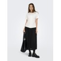 ONLY Marie Ruching T-shirt - Cloud Dancer