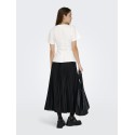 ONLY Marie Ruching T-shirt - Cloud Dancer